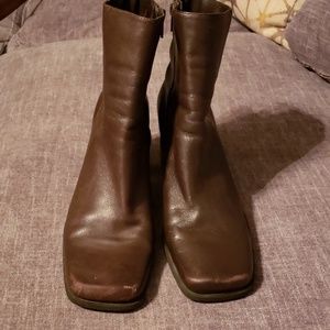 Brown ankle boots